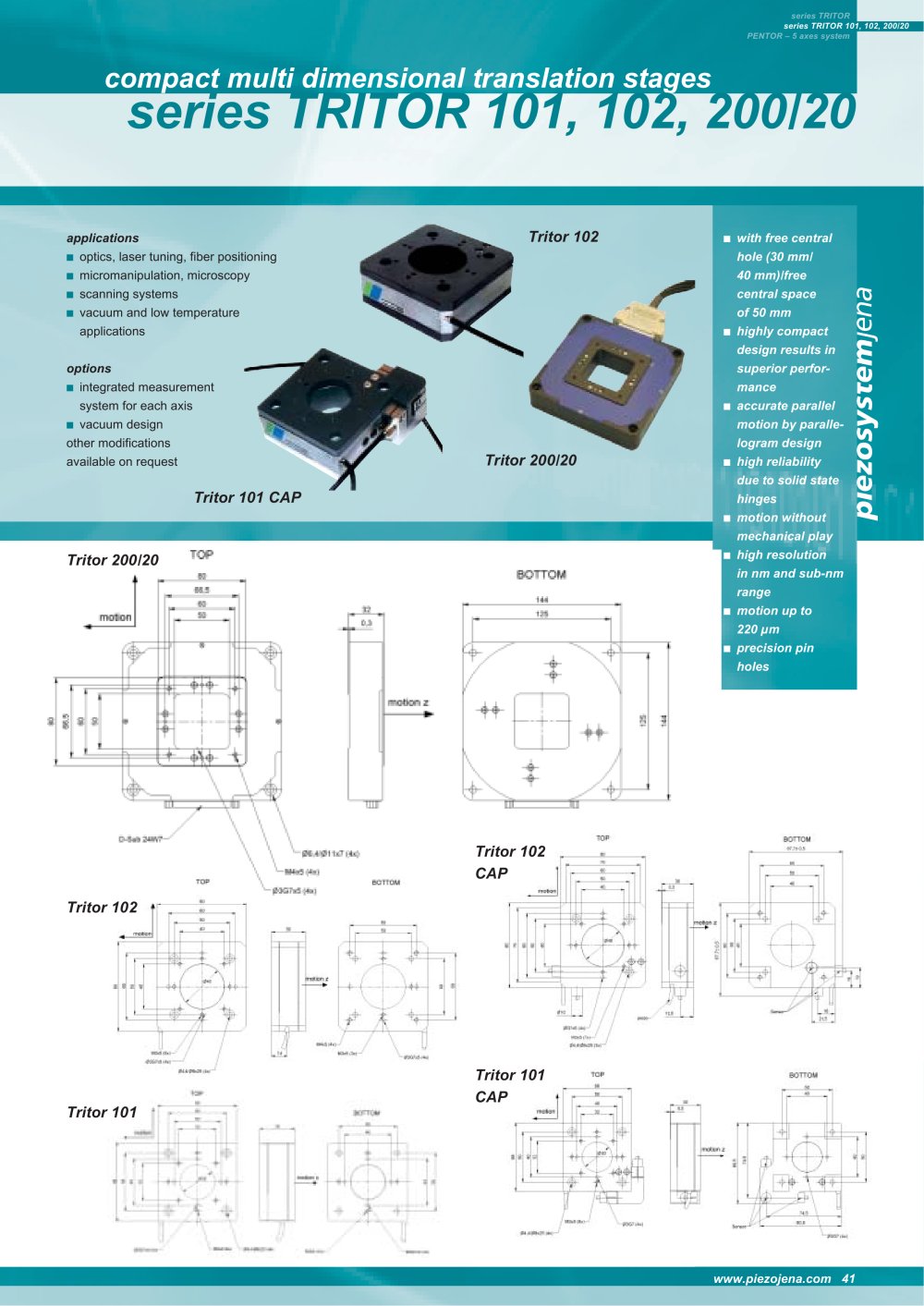 piezosystem jena - 166077, 4090, 2327