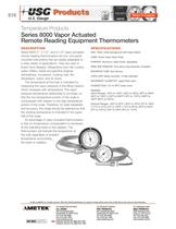 Series 8000 Vapor Actuated Thermometers