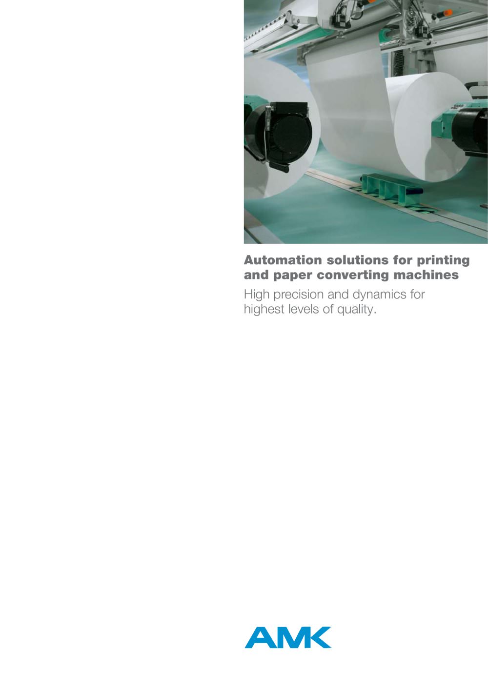 Automation solutions for printing and paper converting machines - AMK