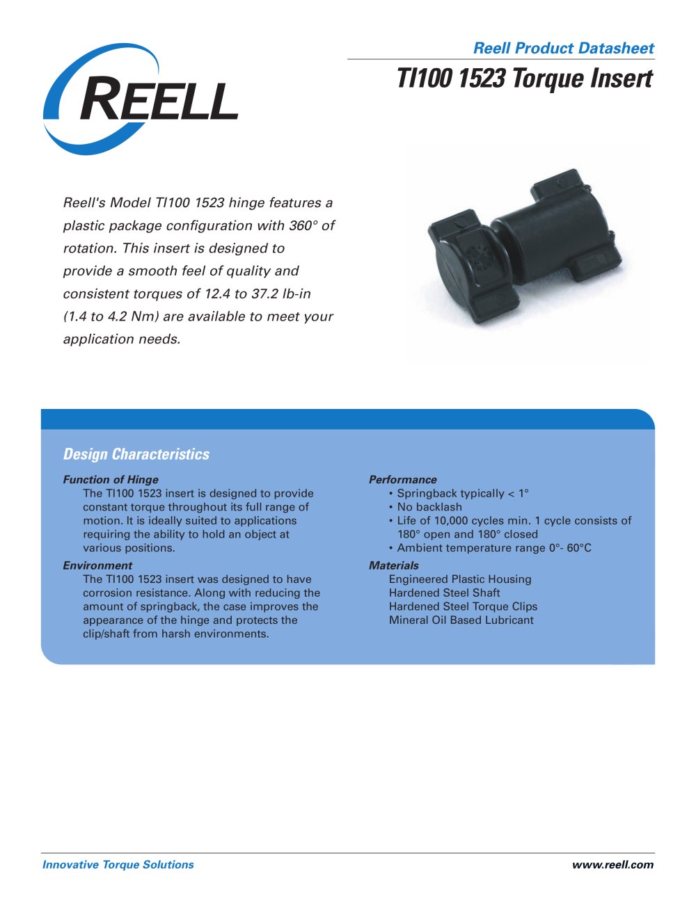 Torque Insert ::  TI100 1523 - RPM