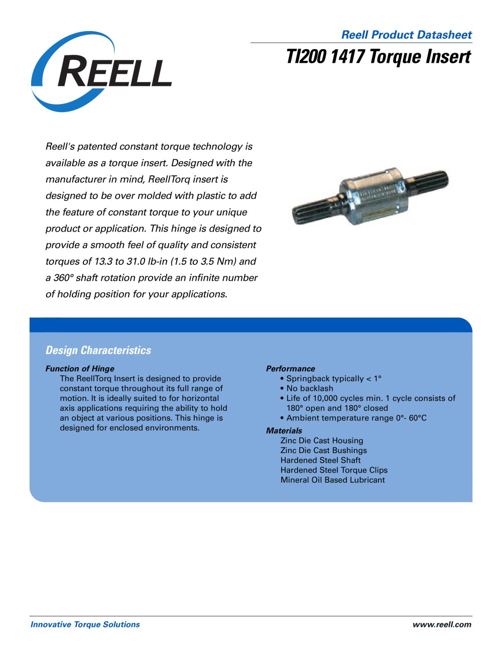 Torque Insert ::  TI200 1417 - RPM