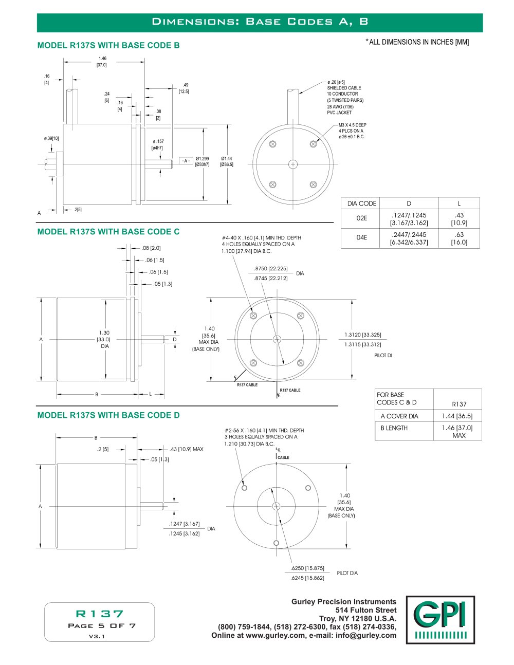 GURLEY Precision Instruments - 2138
