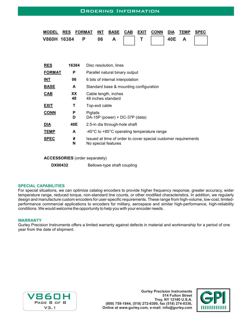 GURLEY Precision Instruments - 3154