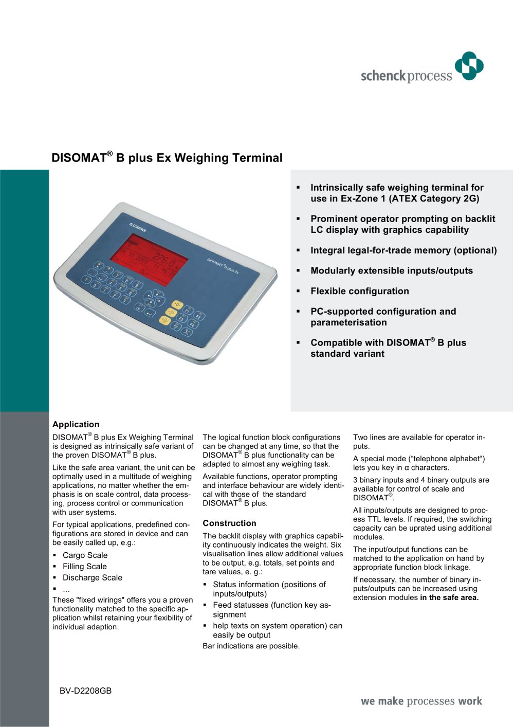 DISOMAT&reg; B plus Ex, Zone 1 - Schenck Process