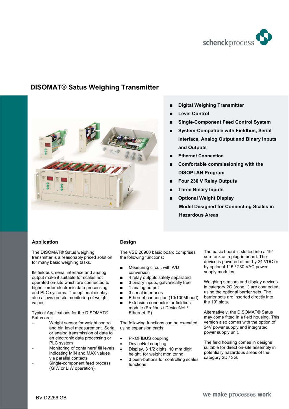 DISOMAT&reg; Satus - Schenck Process