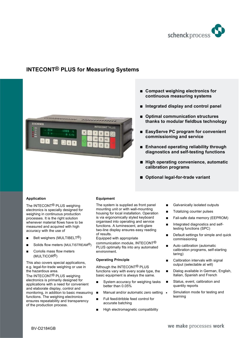 INTECONT&reg; PLUS - Schenck Process