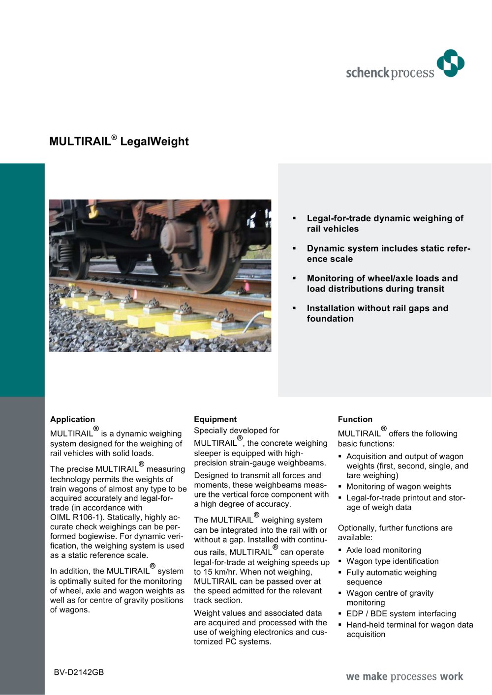 MULTIRAIL&reg; LegalWeight - Schenck Process