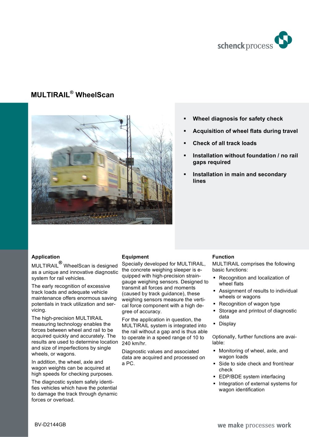 MULTIRAIL&reg; WheelScan - Schenck Process