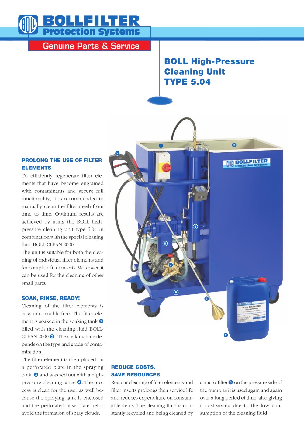 Cleaning Devices Type 5.04 - BOLL & KIRCH Filterbau
