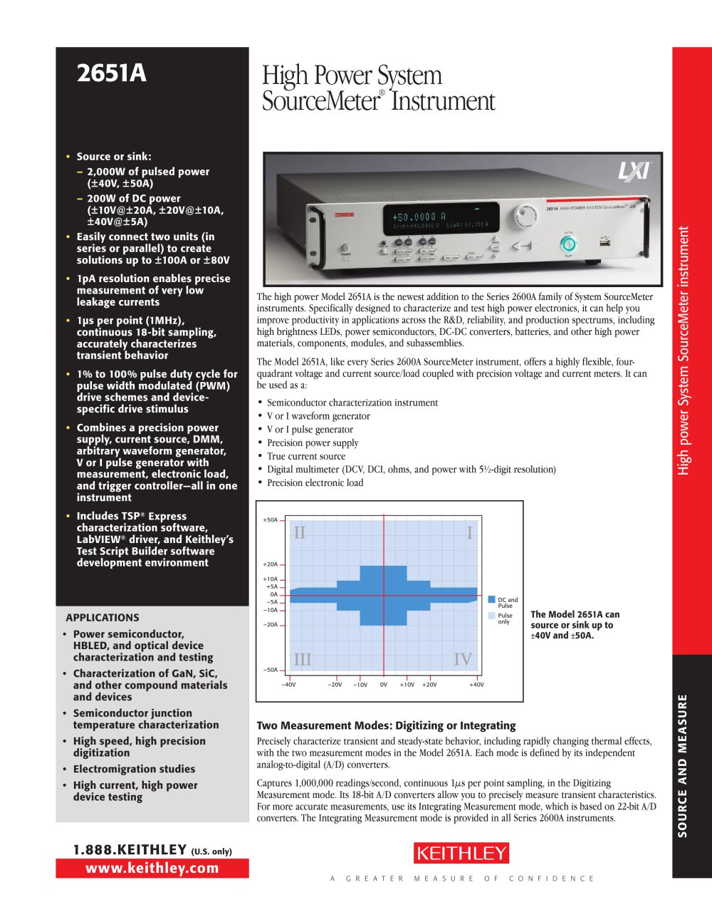 High Power System SourceMeter&reg; Instrument - Keithley Instruments