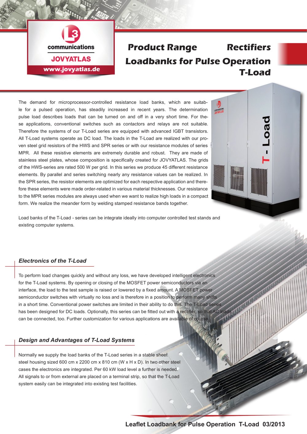 load banks for pulsed-mode operation - JOVYATLAS