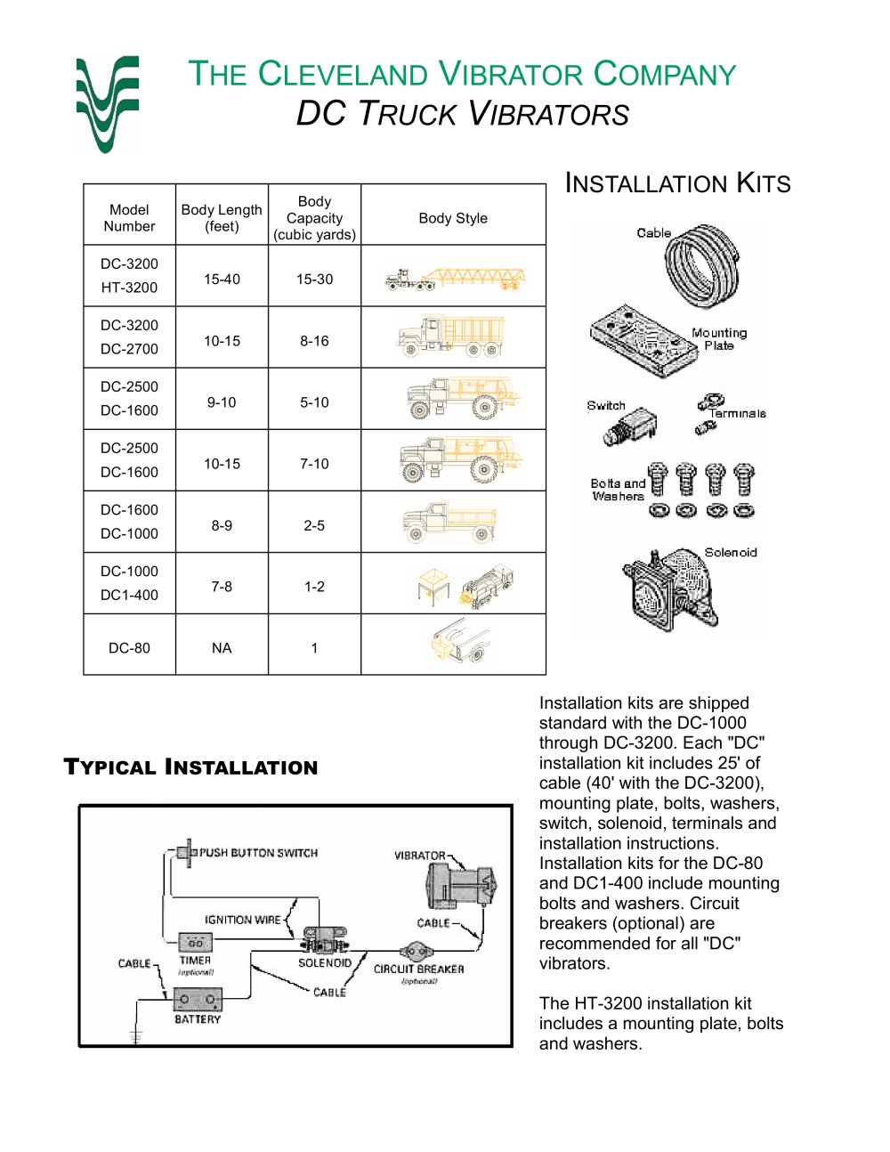 DC Truck Vibrators - Cleveland Vibrator