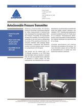 Autoclaveable Pressure Transmitters