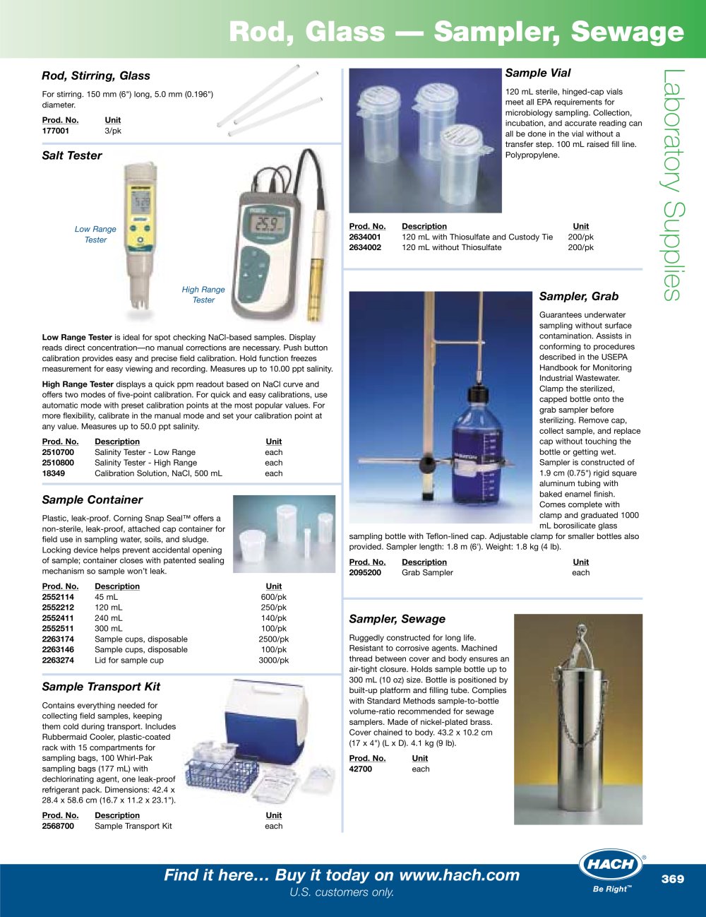 Lab Supplies (4) - Hach