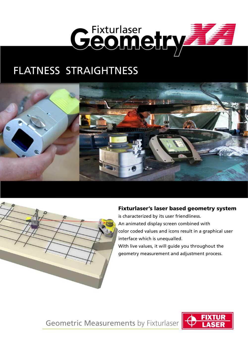Fixturlaser XA Geometry - Straightness and Flatness - Fixturlaser