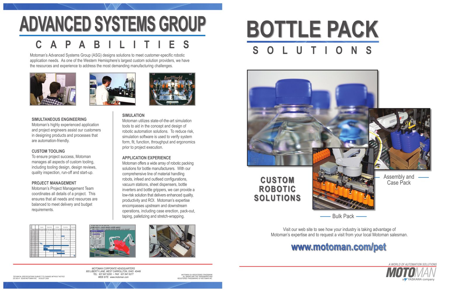 Motoman Bottle Pack Solutions - MOTOMAN