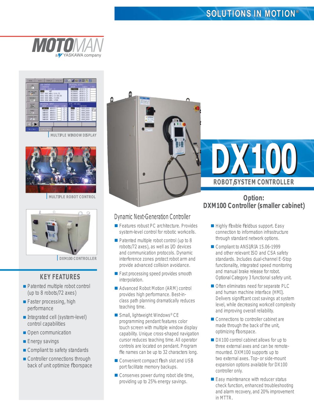 Motoman DX100 Robot/System Controller - MOTOMAN