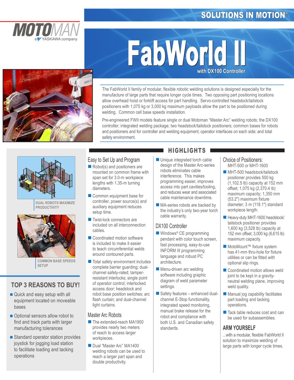 Motoman FabWorld II - MOTOMAN