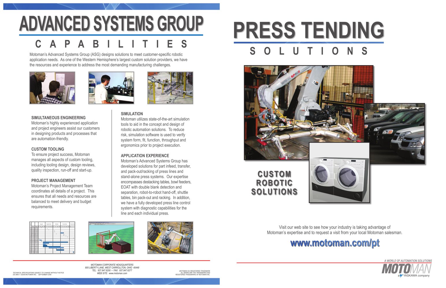 Motoman Press Tending Solutions - MOTOMAN