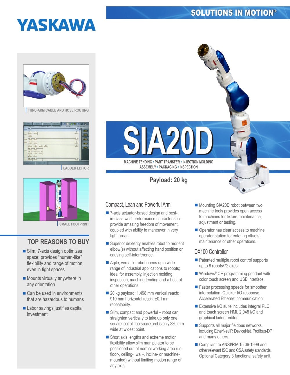 Motoman SIA20D 7-Axis Robot - MOTOMAN