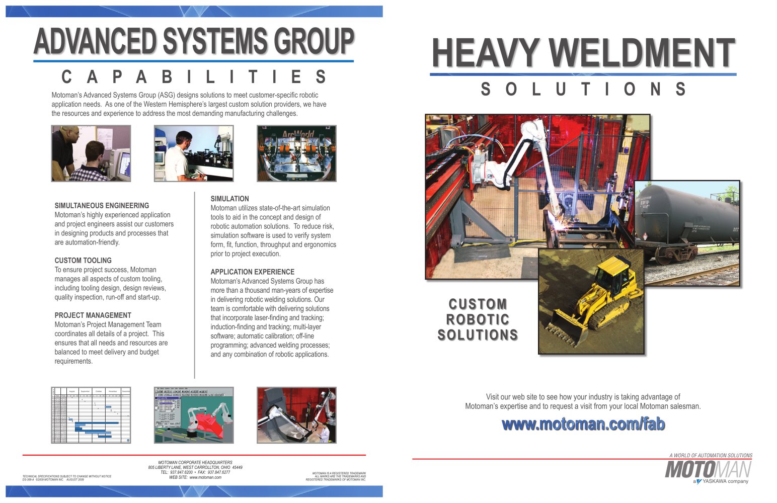 Motoman Solutions - Heavy Weldments - MOTOMAN
