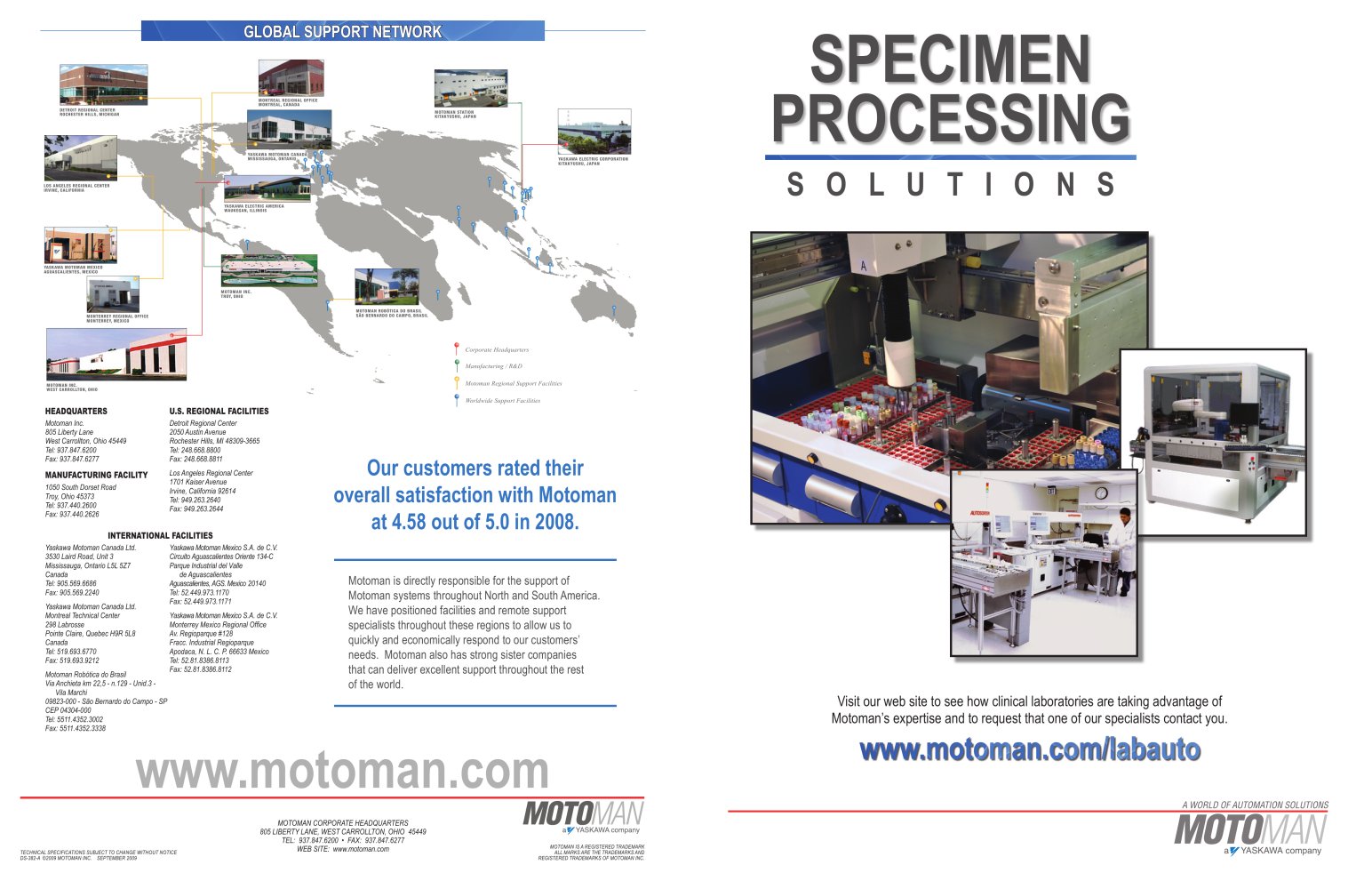 Motoman Solutions - Specimen Processing - MOTOMAN