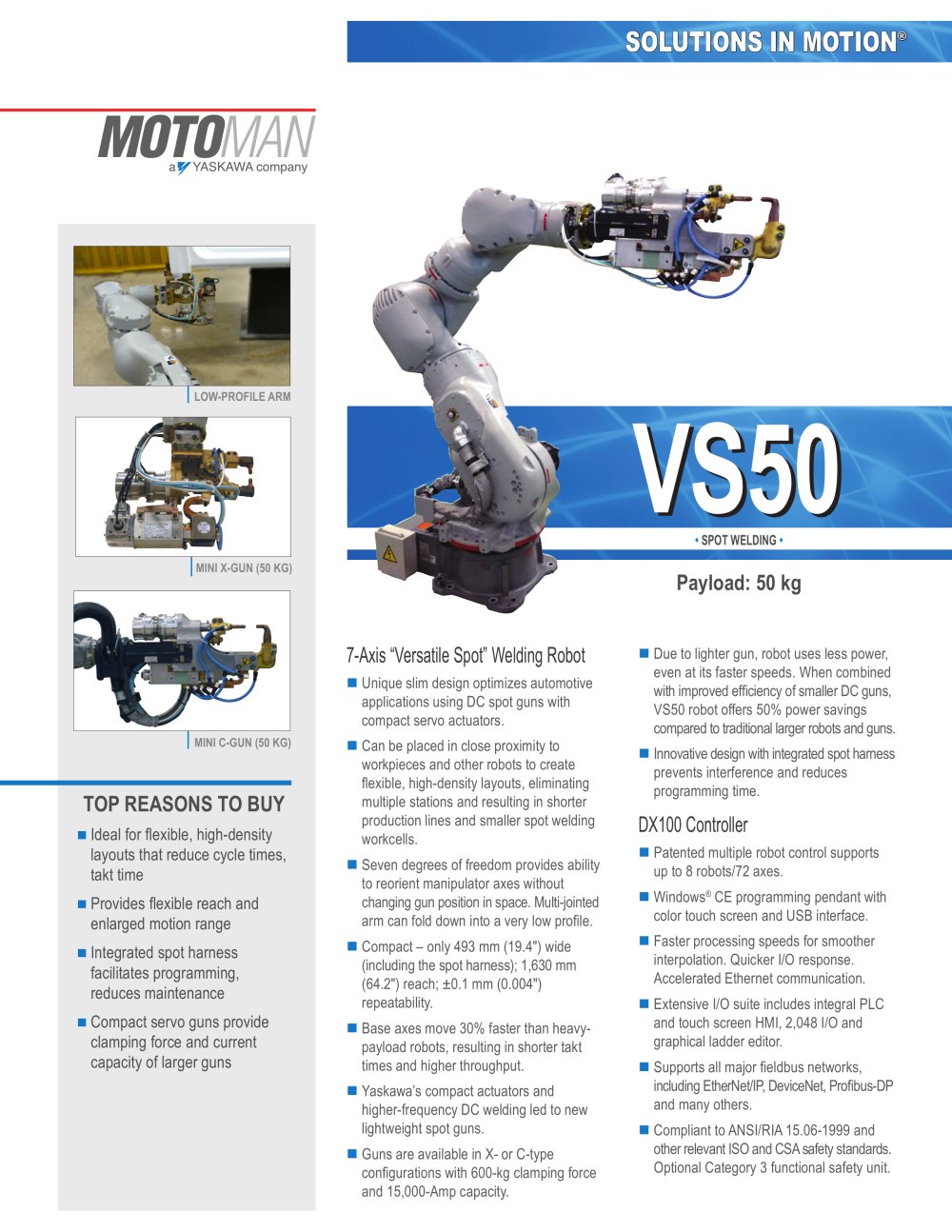 Motoman VS50 "Versatile Spot" Welding Robot - MOTOMAN