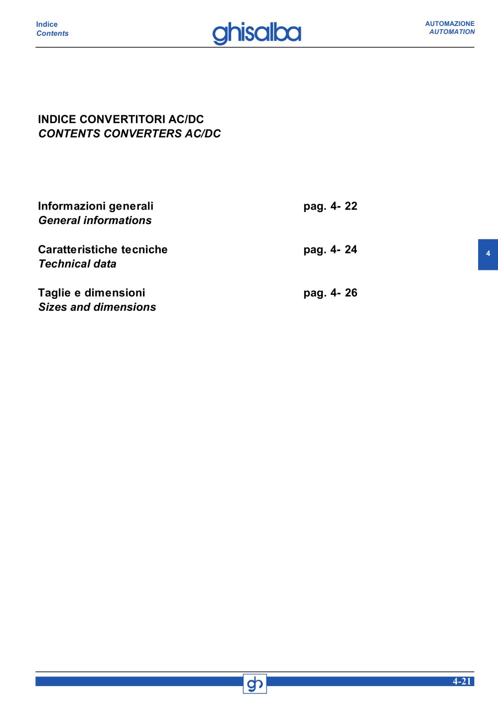 Converters AC/DC - GHISALBA