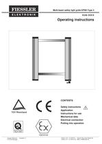 EU2K - single safety beam Operating Instructions