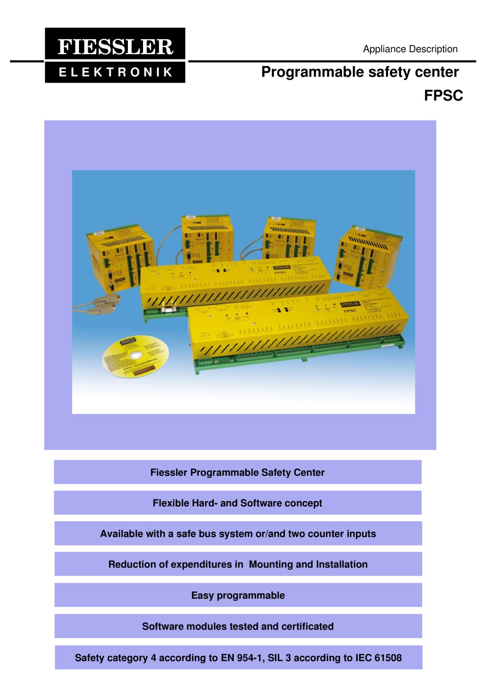 FPSC - Safety Center Appliance_description - Fiessler Elektronik