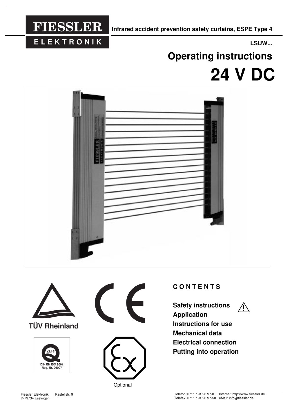 LSUW 24V 	Operating Instructions - Fiessler Elektronik