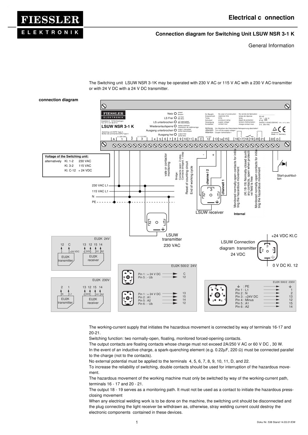 LSUW NSR3-1 K - Fiessler Elektronik