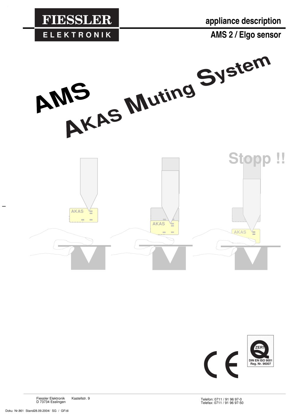 Operating Instructions AKAS Muting System 2 - Fiessler Elektronik