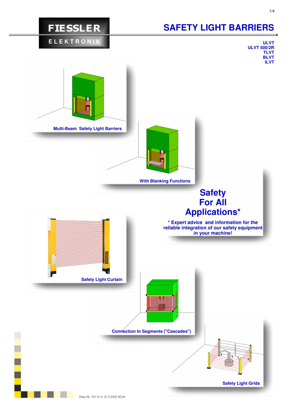 SAFETY LIGHT BARRIERS - Fiessler Elektronik