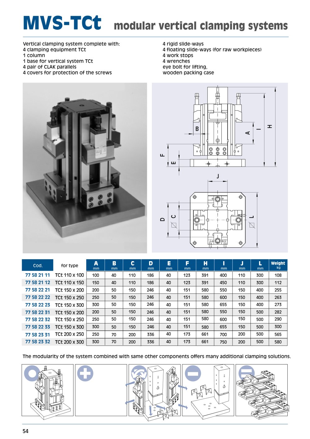 MVS-TCt modular vertical clamping systems - OML