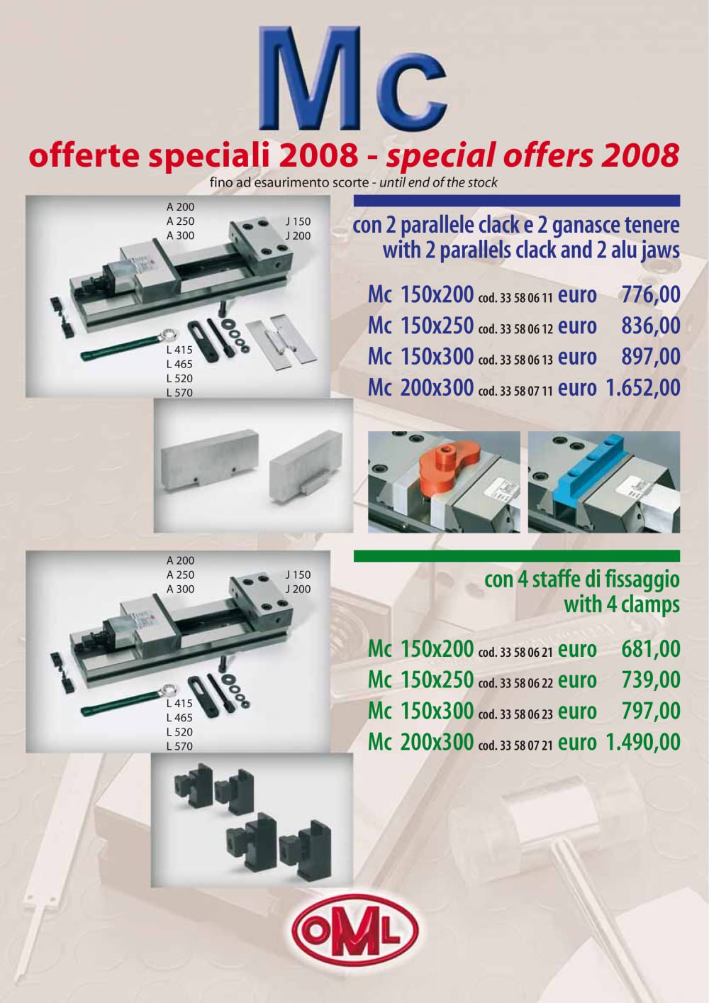 Special offers 2008 - OML