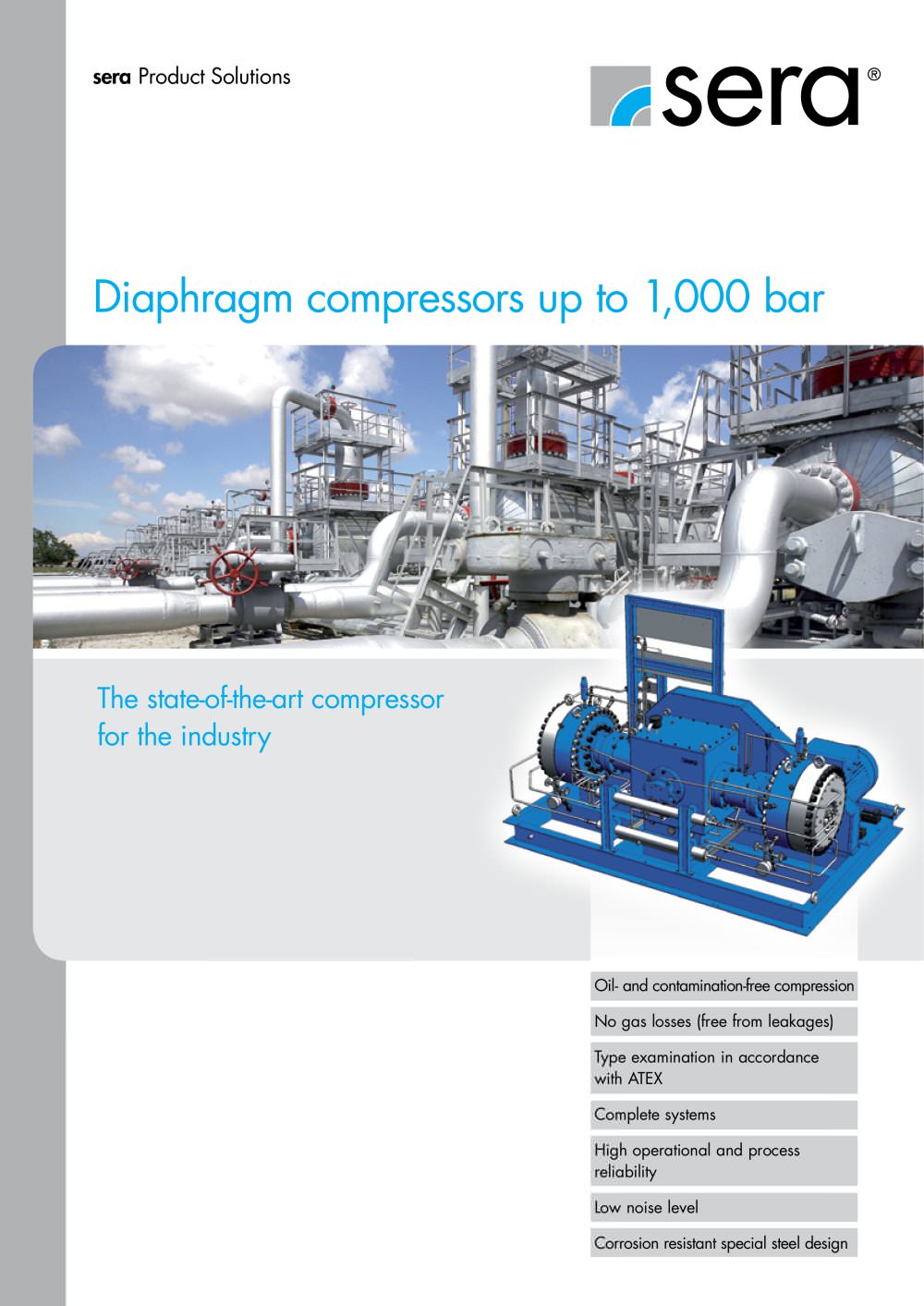 Diaphragm compressors up to 1000 bar - sera ProDos GmbH