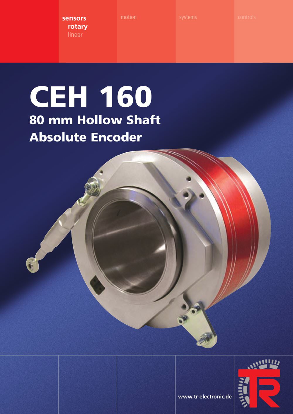 Absolute encoder with 80 mm hollow shaft - TR ELECTRONIC