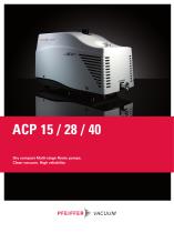 Multi-stage Roots Pumps - ACP Series