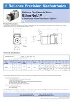 Reliance cool muscle motor with Ethernet-IP Datasheet