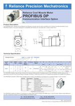 Reliance cool muscle motor with PROFIBUS - Datasheet