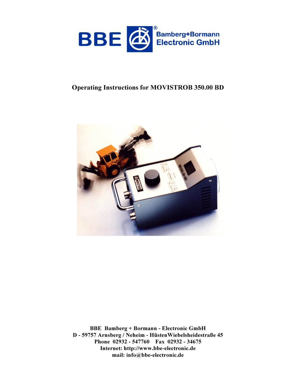 Microprocessor-controlled digital stroboscope - BBE