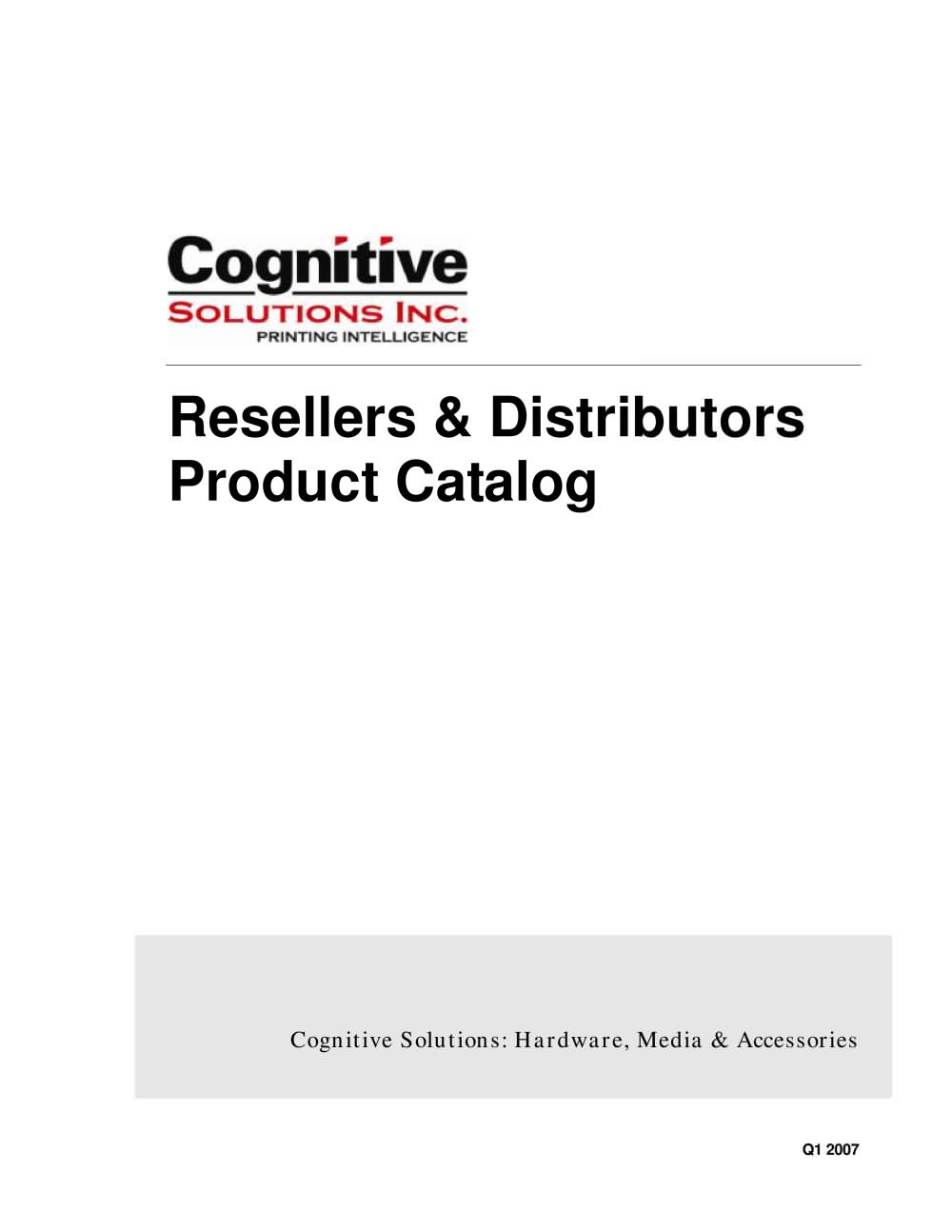 Cognitive Product Catalogue - Cognitive