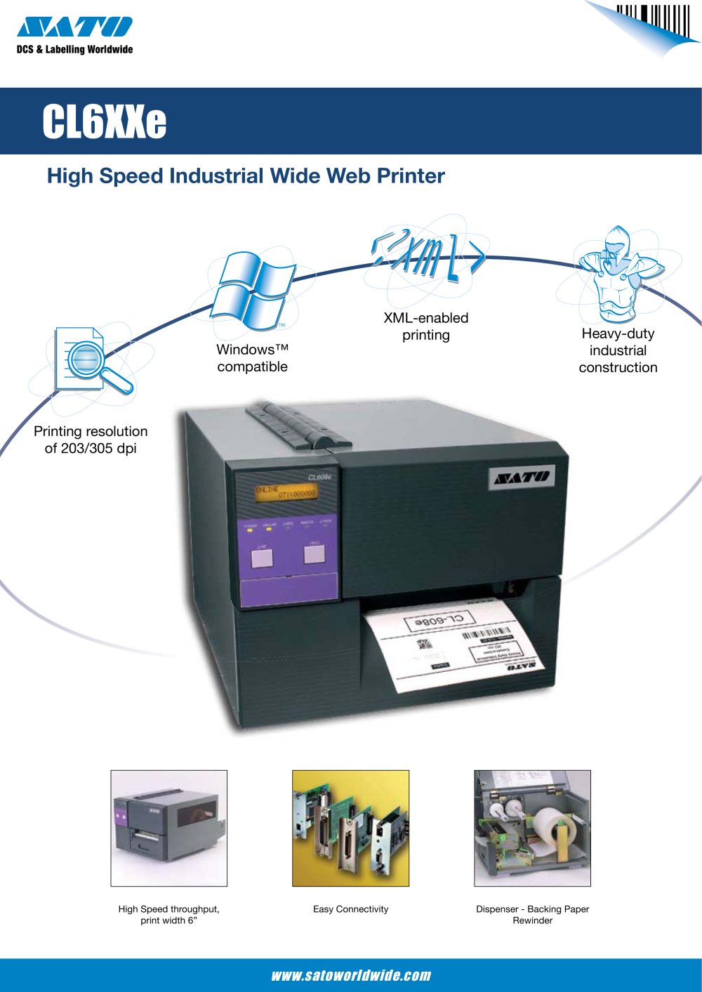 CL6 serie printer - SATO America