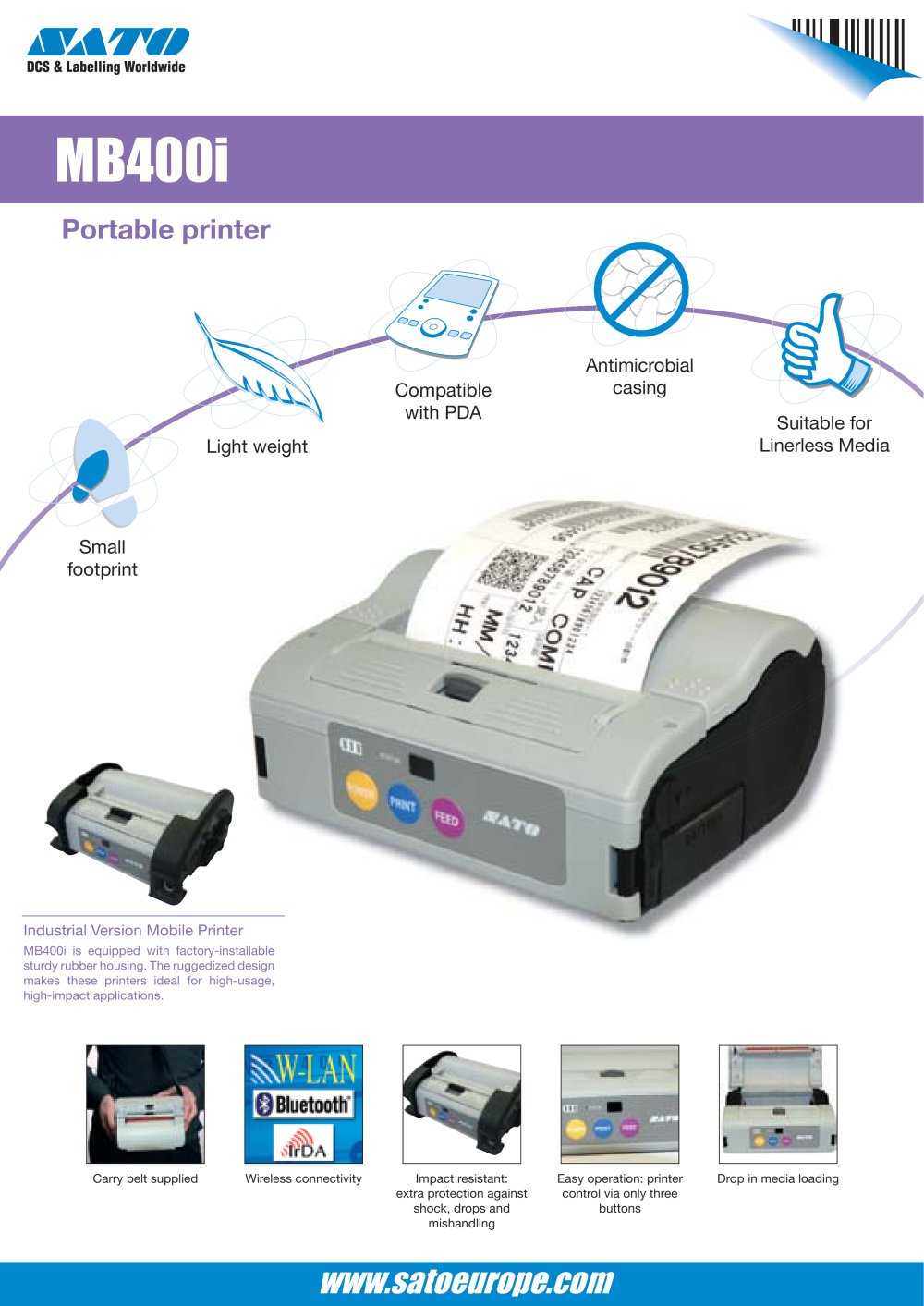 MB400i serie  printer - SATO America