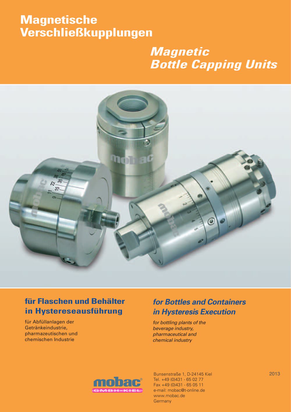 Magnetic Bottle Capping Units - mobac