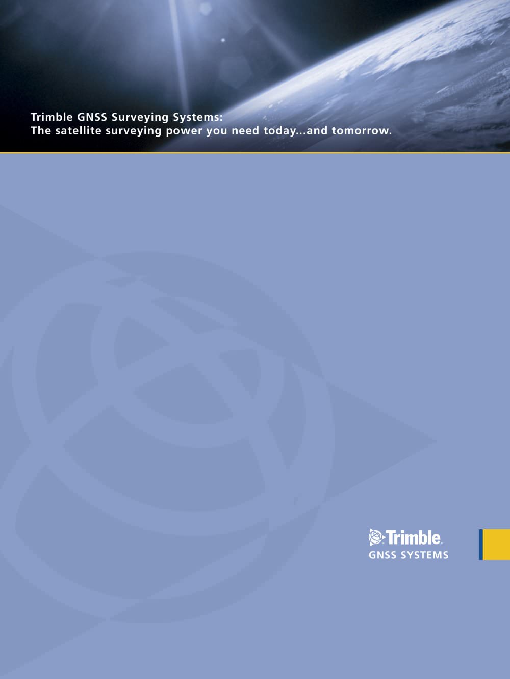 Trimble GNSS Systems Brochure - English - Trimble