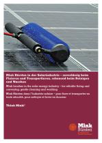 Mink brushes in the solar energy industry - for reliable fixing and conveying, gentle cleaning and washing