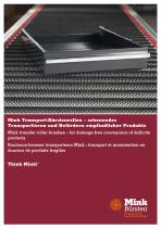 Mink transfer roller brushes - for damage-free conveyance of delicate products