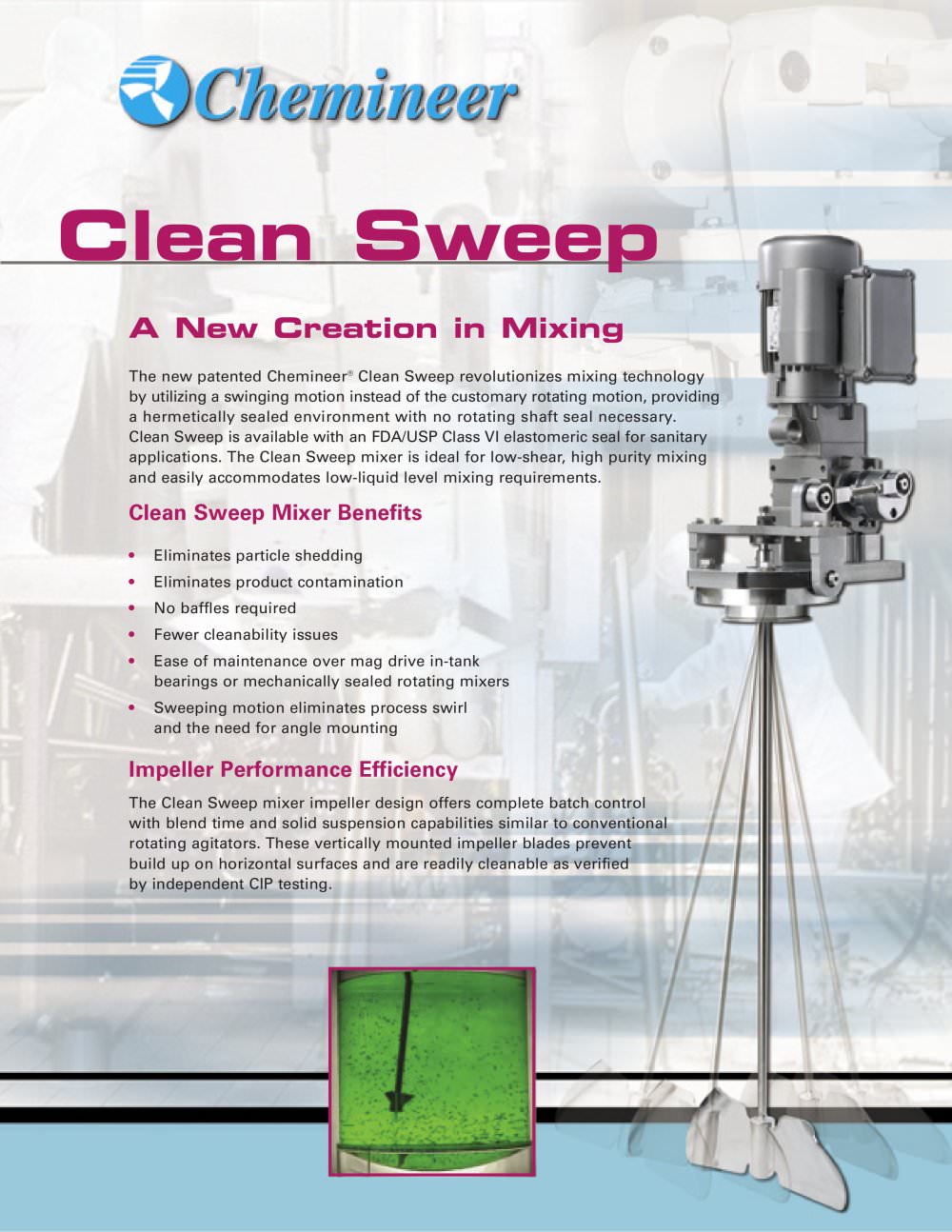 Clean Sweep Bulletin - Chemineer